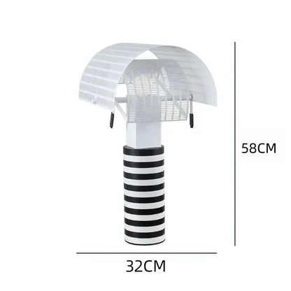 Italian Hot Sales Black White Creative Lamp Children's Bedroom Living Study Room Exhibition Hall LED Stripe Table Lighting