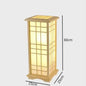 Japanese wooden floor lamp LED Wabi Sabi minimalist Square Wood Made standing lamp