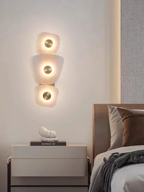 Nordic Marble Wall Lamp Modern luxury gold travertine LED sconce Lighting