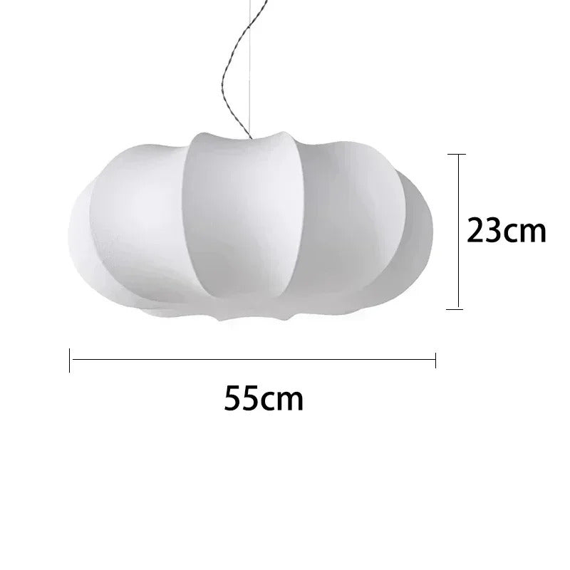 Japanese Style Wabi-sabi Style Silk Chandelier Retro Creative Bedroom Lamp