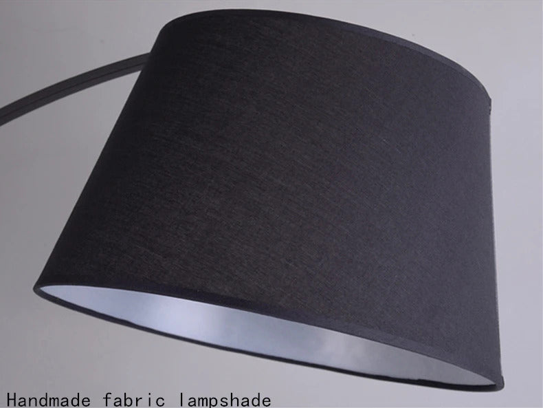 Nordic Black Fishing Floor Lamps for Living Room Sofa Corner Standing Lights