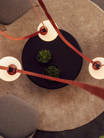 PLUSMINUS LED Belt Pendant lamp Trendy glass ball light