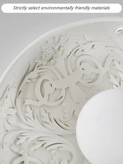 French Resin Ceiling Light Balcony Bedroom Corridor Lighting Fixture