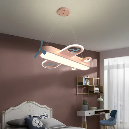 Modern Pink blue chandelier Led deco designer aircraft lamp