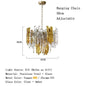 Modern Melting Ice Whiskey chandelier Italy Designer Luxury crystals Amber pendant lamps