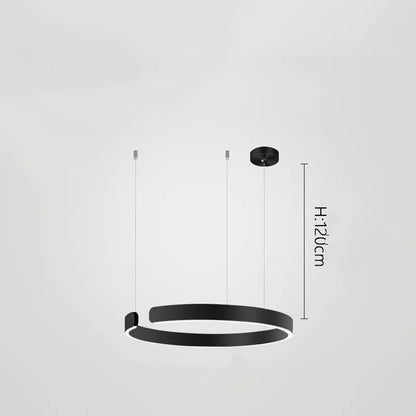 Nordic Ring Pendant Lamp Dimmable for Table Dining Room Kitchen Island Ceiling Chandelier Home Decor Lusters Lighting Fixture