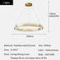 Luxury Crystal LED Pendant Lights Home Villa Living Room Dimmable Lighting Lustre Decoration Ceiling Chandelier Lamps Fixtures