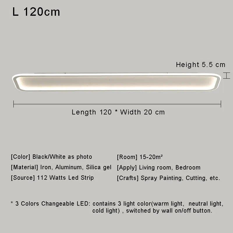 Modern with Remote Control Dimmable Flush Mount Bedroom Living Room Ceiling Light