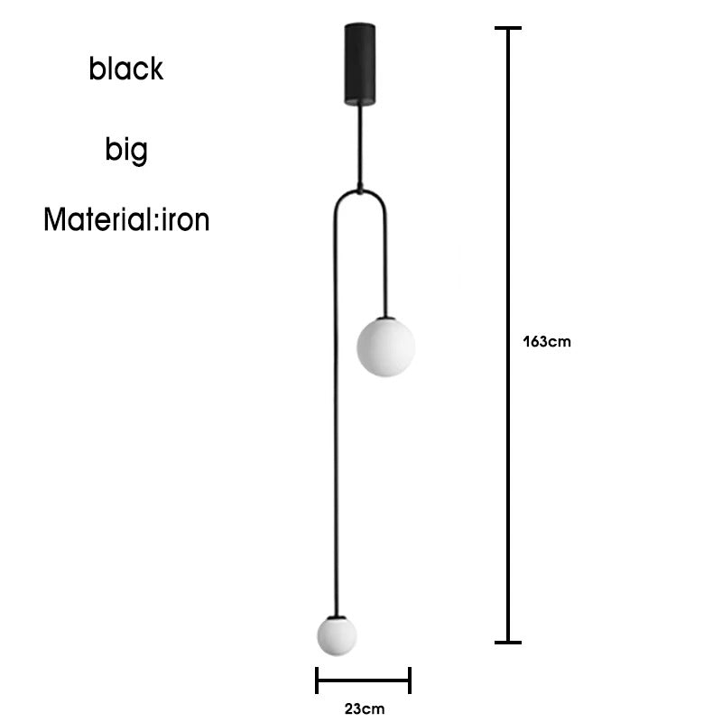 Black Gold Chandelier Pendant Nordic Modern lamp