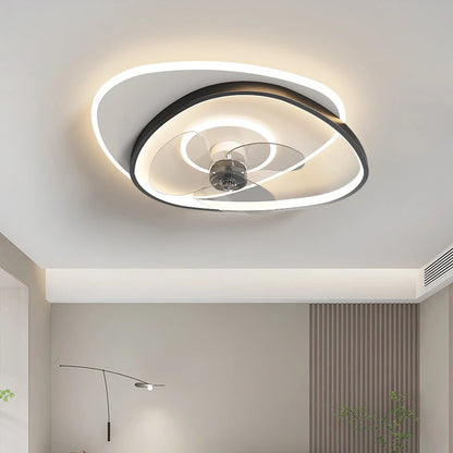 Electric Fan Light Modern LED Ceiling Lamp Living Room Light