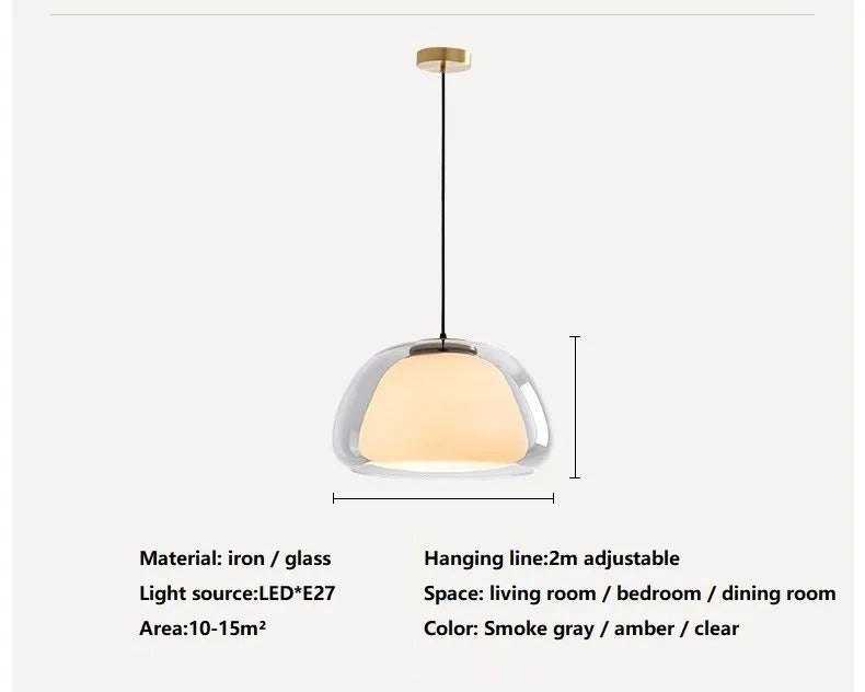 Danish Jelly Pendant lamp Bedroom bedside lamp