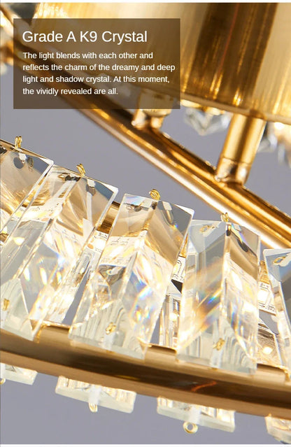 Luxury Crystal Ceiling Lamp Living Room Bedroom Lamp