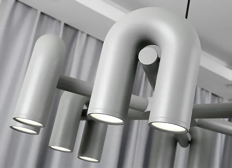 Nordic Creative U-shaped Living Room Chandelier Restaurant Personality Art Model Designer Home Decorative LED Pendant Lights