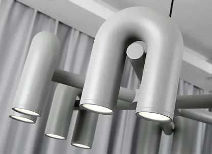 Nordic Creative U-shaped Living Room Chandelier Restaurant Personality Art Model Designer Home Decorative LED Pendant Lights