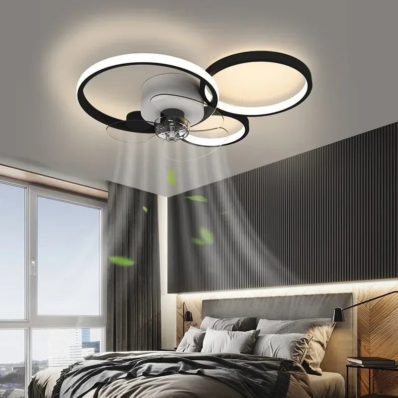 Nordic Ceiling Fan Lamp Home Living Room Modern Minimalist Restaurant Ceiling Lamp