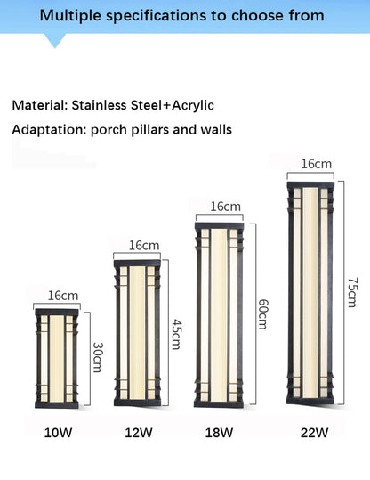 Outdoor foyer wall lamp waterproof entrance door courtyard wall light sconce lighting