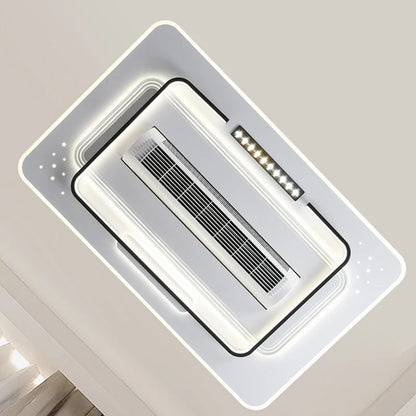 Invisible Bladeless Ceiling Fan LED Remote Control Living Room Dimmable Bladeless Fan Lamp