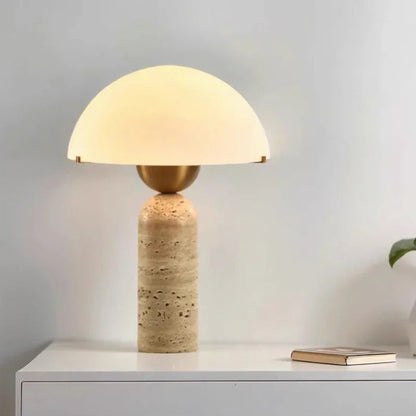 Nordic Table Lamps Natural Yellow Cave Stone Wabi Sabi Style Homestay Decoration Hotel Living Room Study Glass Bedroom Bedside