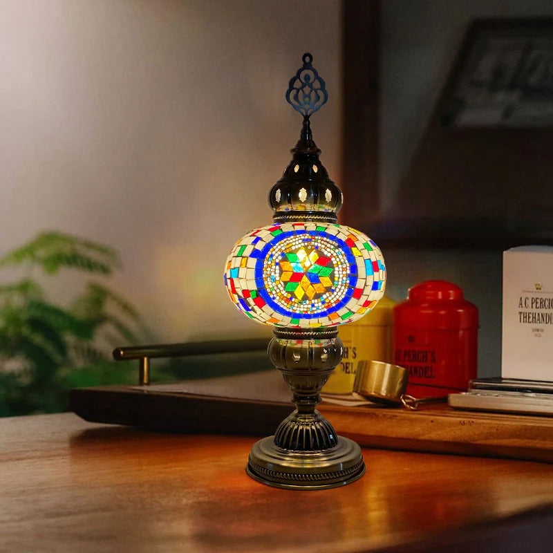 Turkish Mosaic Table Lamp Hand Crafted Decorative Lighting