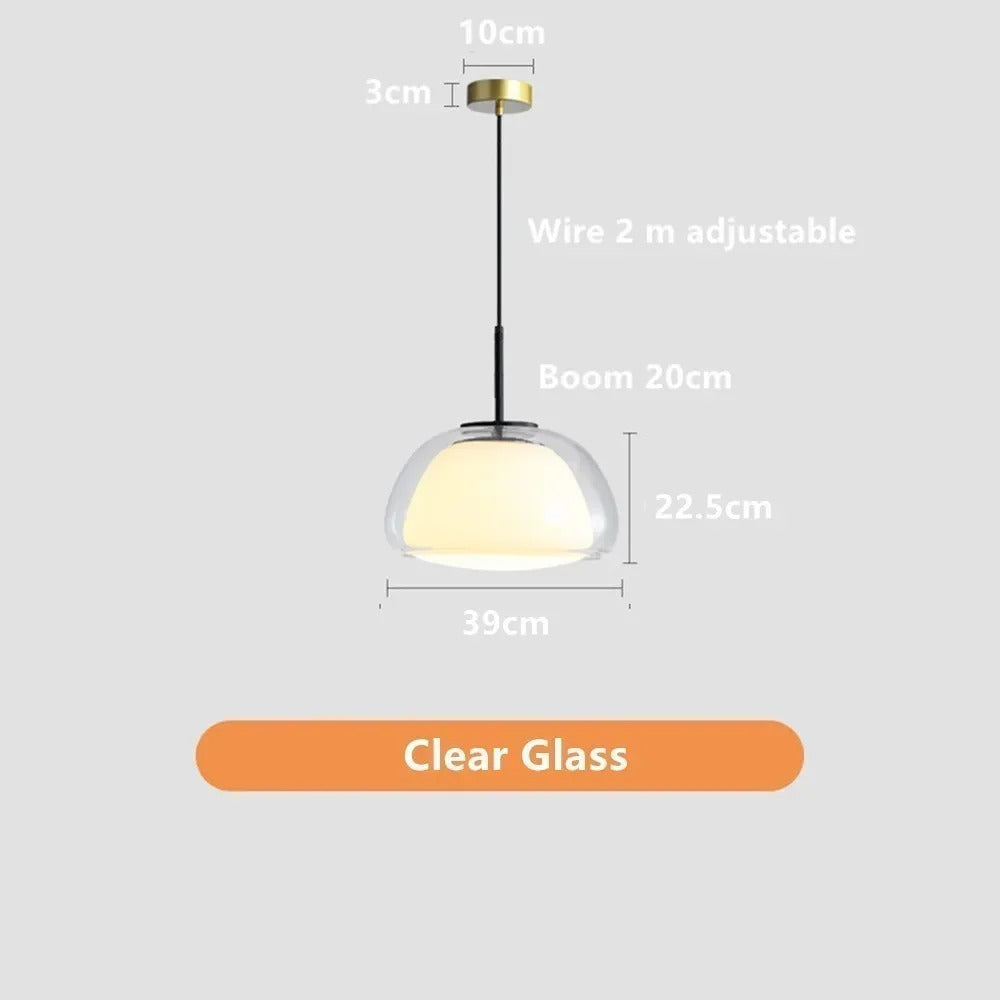 Danish Jelly Pendant lamp Bedroom bedside lamp