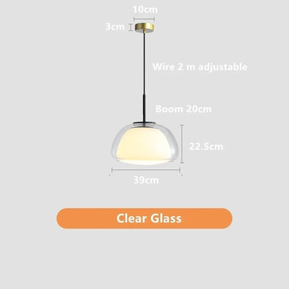 Danish Jelly Pendant lamp Bedroom bedside lamp