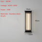 Modern outdoor wall light Waterproof IP65 Solar energy LED wall lamp Entrance sconce