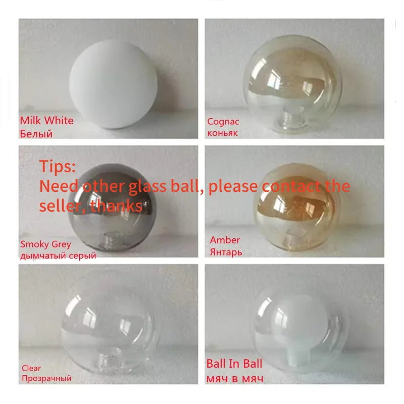 Nordic Round chandelier Glass Ball Chandeliers Living room ring scandinavian lamp fixtures