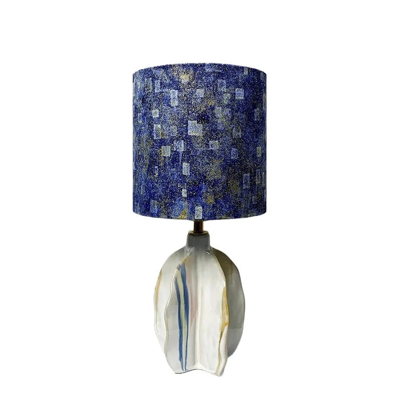 New Modern Color Blocking Art Carambola Ceramics LED Table Lamp Romantic Home Lighting Decoration Bedroom Study Desk Lights