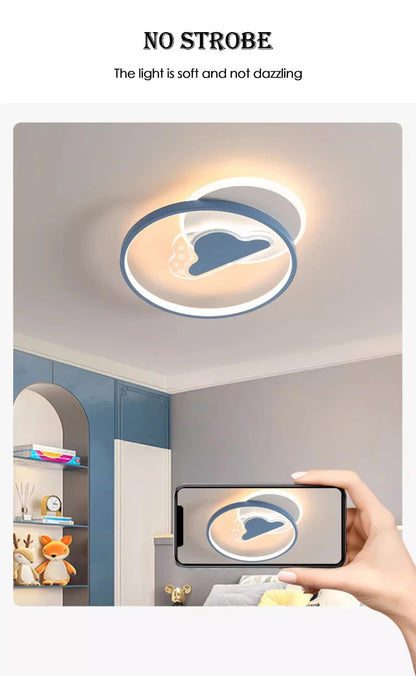 Children's Room Baby Room Ceiling Light LED Warm Boy Girl Bedroom Ceiling Lamps