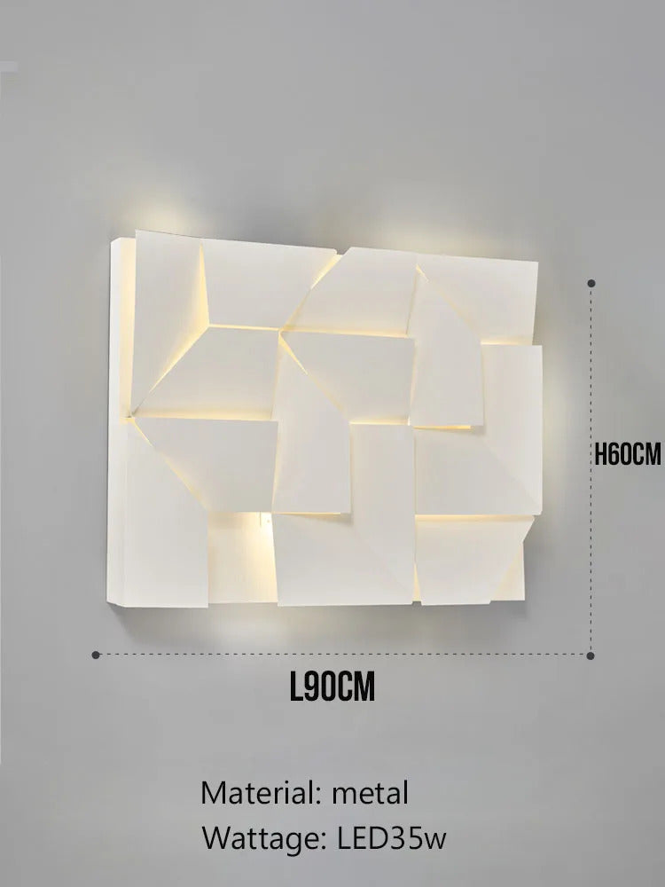 Outdoor Waterproof wall lamp Creativity 3D Model Led Sconce lights Square Wall lighting