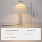 Yellow Travertine Fabric Art Table Lamp Japanese Stone Table Lamp