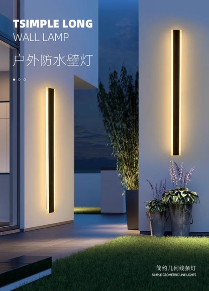 Outdoor Wall Lamps Waterproof Line Minimalist wall Lights Long Strip IP65 Wall Lights
