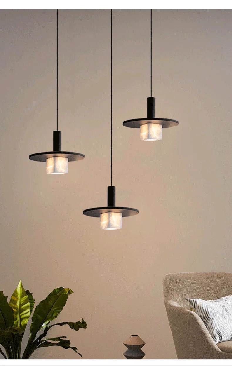 Marble living room corridor Small Chandelier Modern Simple Bedroom Bedside Pendant Light
