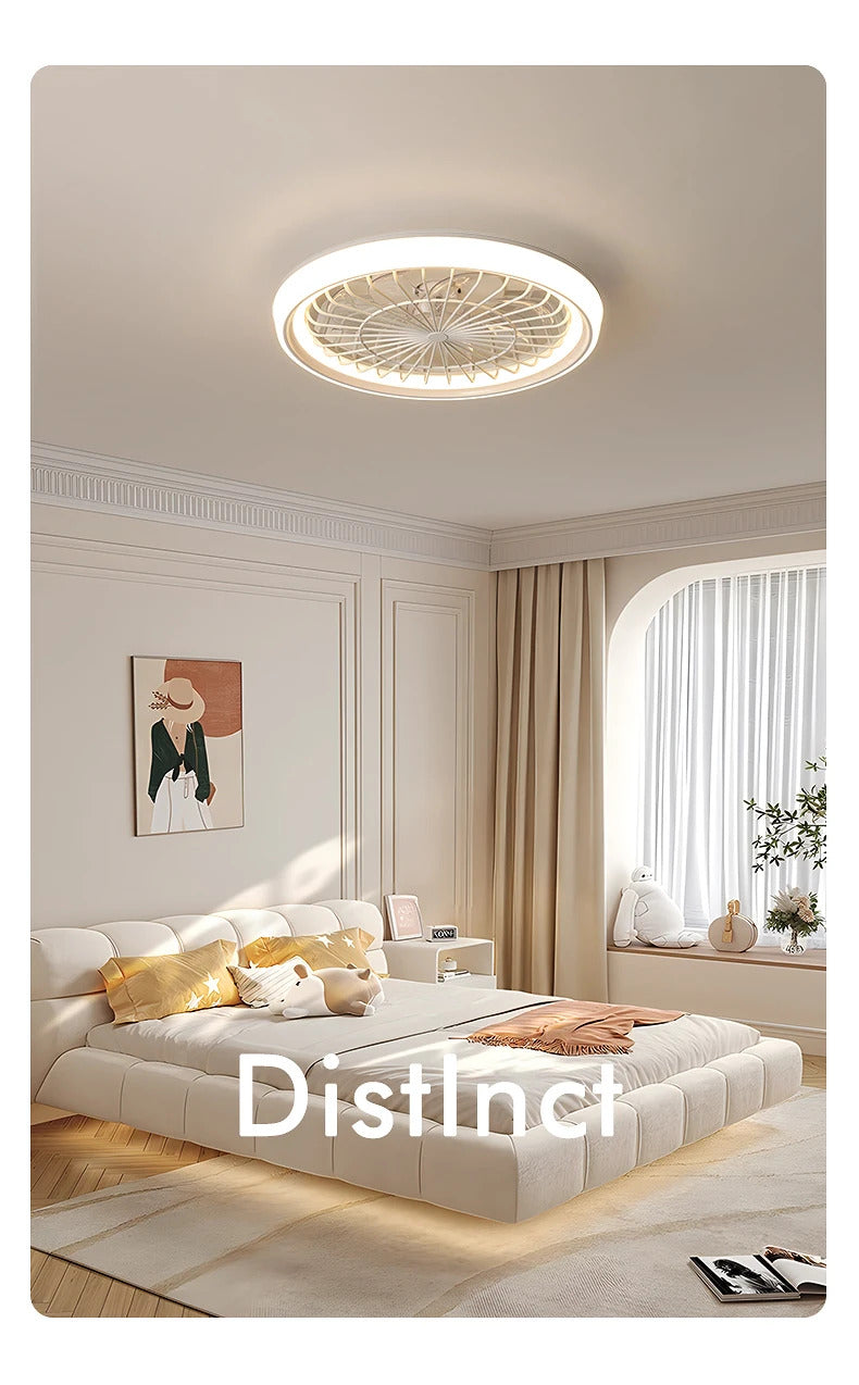 Minimalist Ceiling Fan Light Restaurant Full Spectrum Eye Protection Lamp