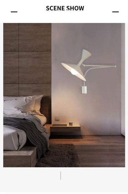 Modern Minimalist Wall Light LED Marseille Italian Designer Swing Arm Adjustable Wall lamp