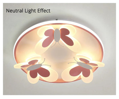 Butterfly ceiling lamp Children Room Indoor bedroom lamp