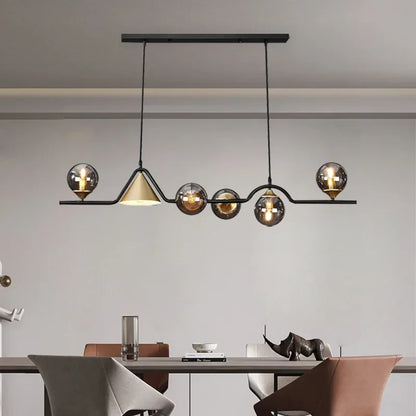 Lustre de vidro escandinavo, candeeiro suspenso, lustre de teto para cozinha e sala de jantar.