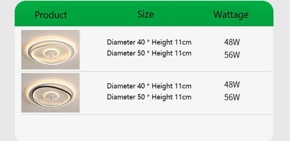 Modern LED Ceiling Fan Light Remote Dimming 6 Levels Silent Living Room lighting