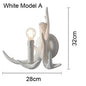 Retro Antler Chandelier Lighting Resin Deer Horn Pendant Lamp