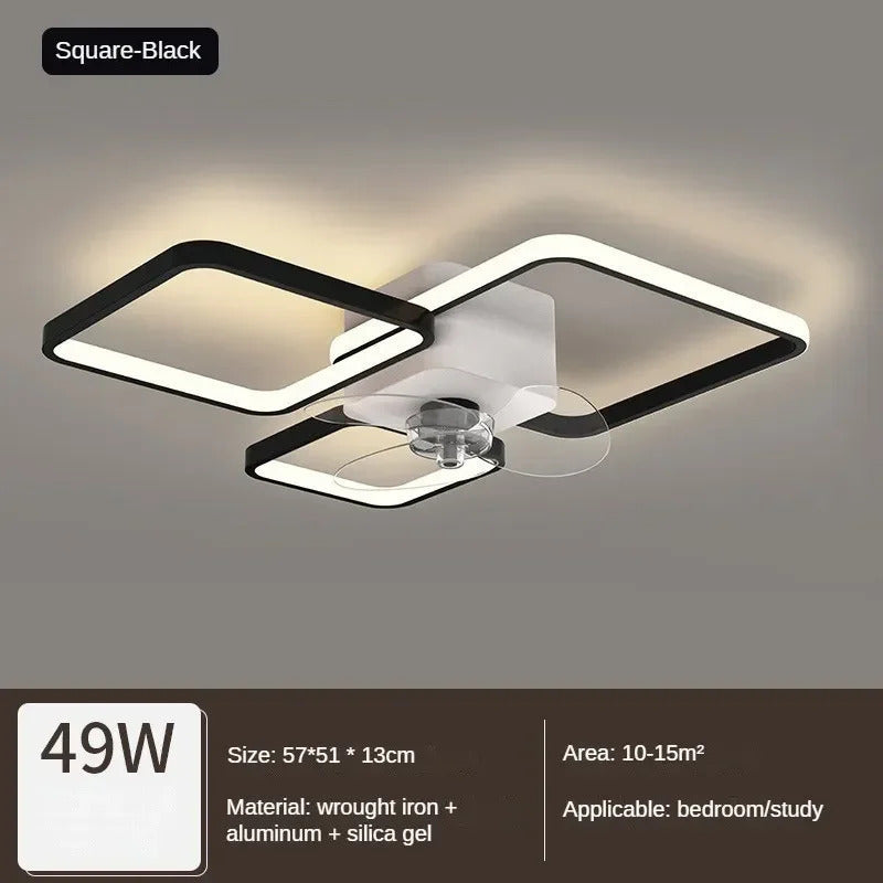 Nordic Ceiling Fan Lamp Home Living Room Modern Minimalist Restaurant Ceiling Lamp