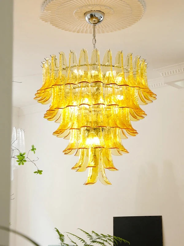 Green Petalo Chandelier 