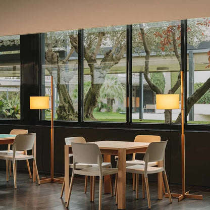 Japanese Fabric Liftable adjustable floor lamp reading floor lamp