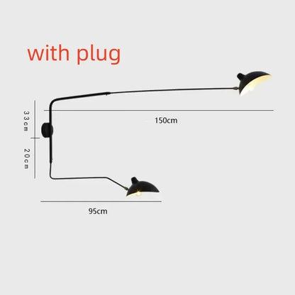 Mouille Ceiling Lamp Nordic Spider Pendant Light Multi 3/6heads for Living Room Bedroom Black Luminaire Home Decor