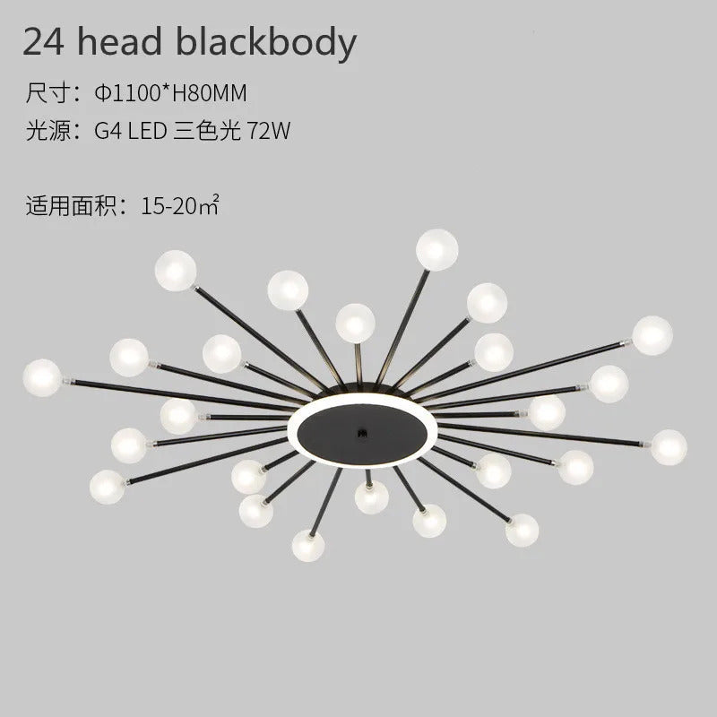 Modern glass ceiling light Living room kitchen light fixtures