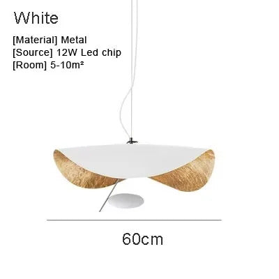Catellani & Smith Lederam Manta Pendant Lamp Flying Saucer Hat industrial retro replica design lamp white black pendant light