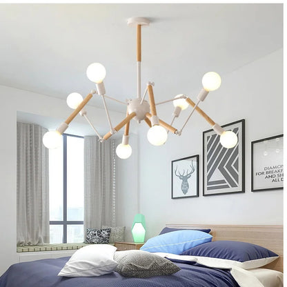 Vintage spider chandelier Nordic designer lustre industrial