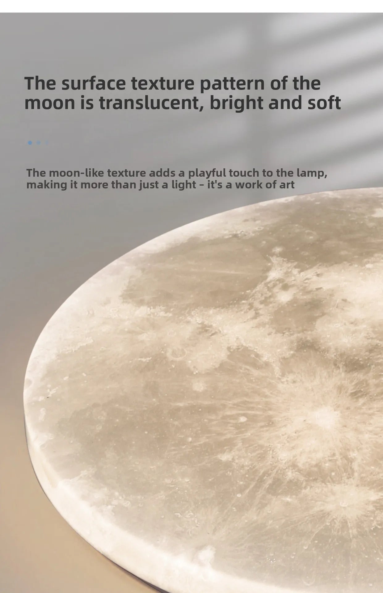 Lunar LED Ceiling Light Minimalist Bedroom Kitchen Balcony Decor Lighting Fixture