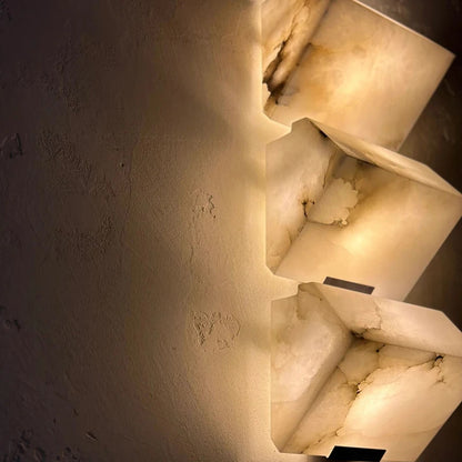 Modern Texture White Marble outdoor wall lamp corridor entry hall hotel bedside night lamp