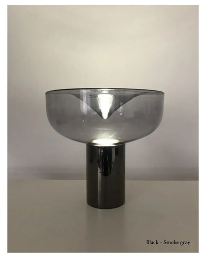 Modern Simple Bedside Table Lamp Nordic Light Luxury Radar Design Model Living Room Bedroom Bedside Light Glass Decorative LED