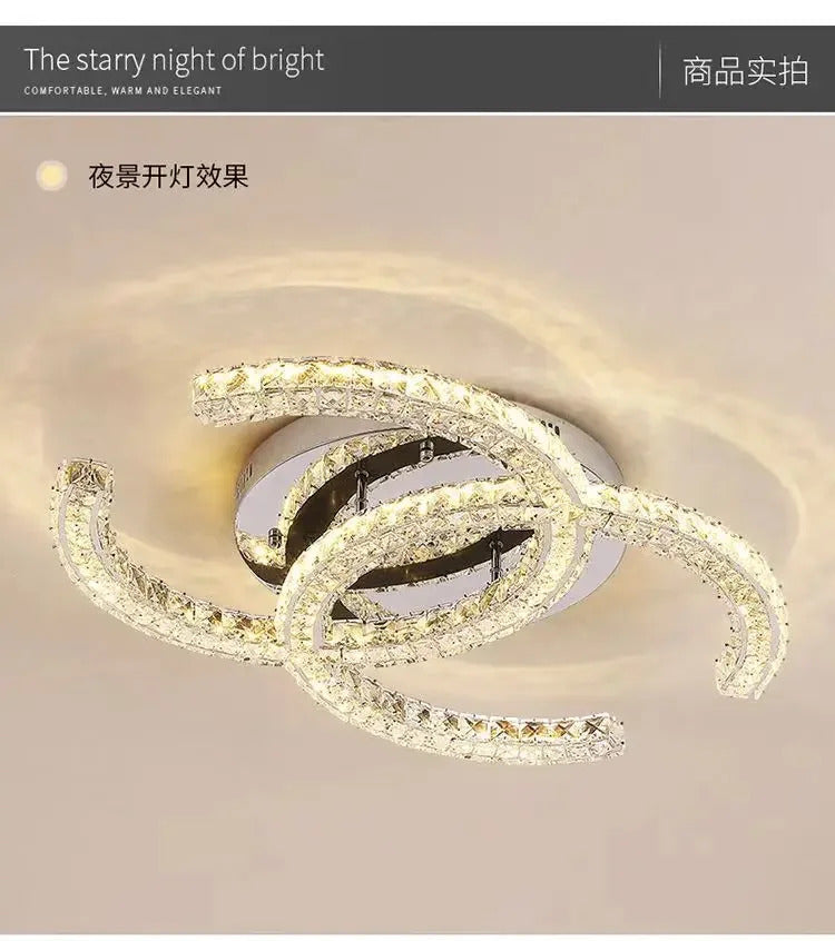 Modern Crystal Chandelier Simple Dining Room Chandelier Home Decoration hanging light fixtures